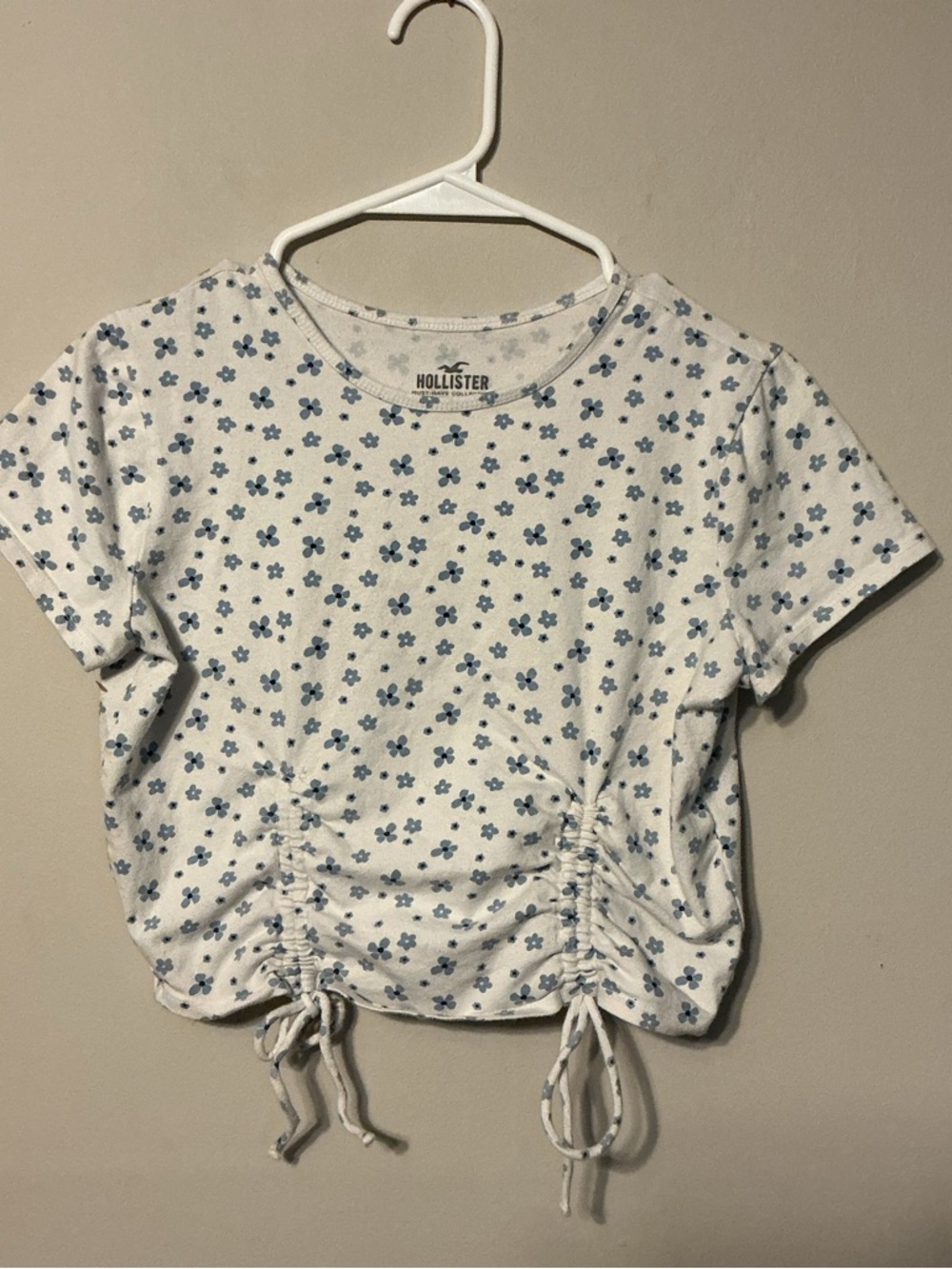 Hollister White Baby Tee
